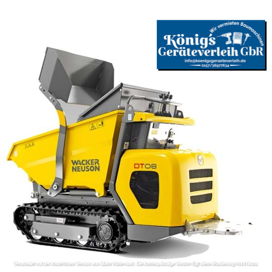 Bagger Wacker Neuson Dummper DT08